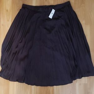 Ann taylor violet pleated skirt